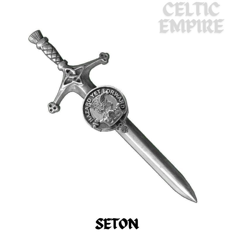 Seton Family Clan Crest Kilt Pin, Scottish Pin
