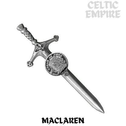 MacLaren Family Clan Crest Kilt Pin, Scottish Pin