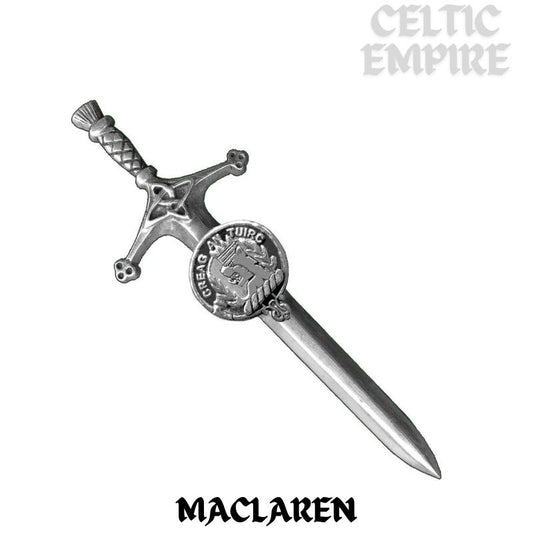 MacLaren Family Clan Crest Kilt Pin, Scottish Pin