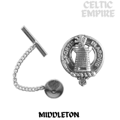 Middleton Family Clan Crest Scottish Tie Tack/ Lapel Pin