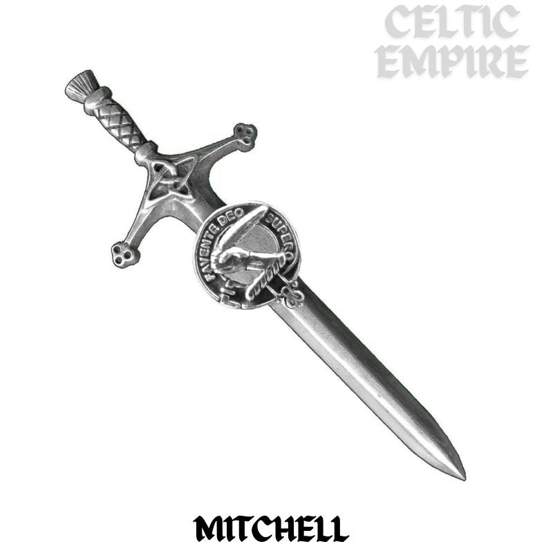 Mitchell Family Clan Crest Kilt Pin, Scottish Pin