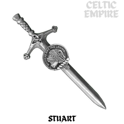 Stuart Family Clan Crest Kilt Pin, Scottish Pin