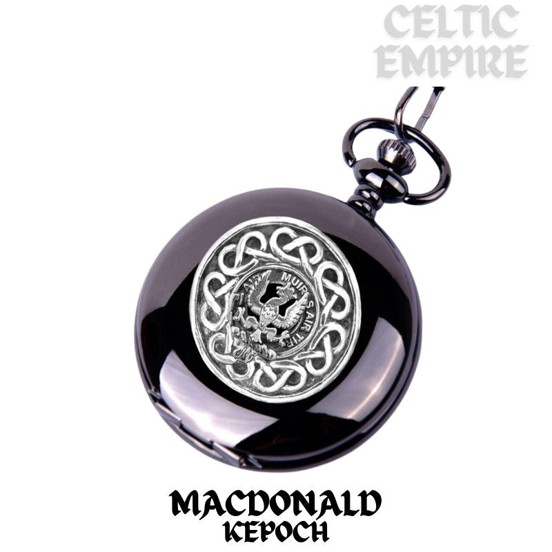 MacDonald Keppock Scottish Family Clan Crest Pocket Watch