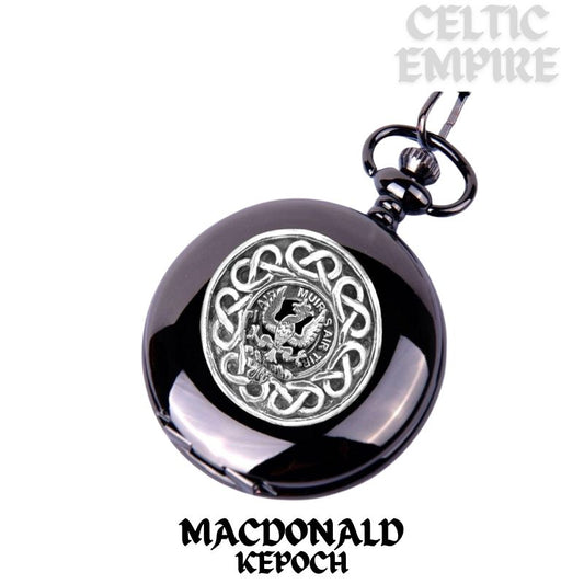 MacDonald Keppock Scottish Family Clan Crest Pocket Watch