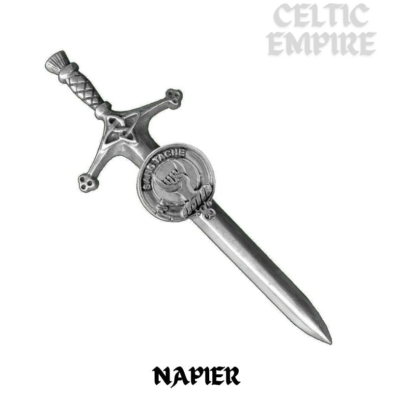 Napier Family Clan Crest Kilt Pin, Scottish Pin