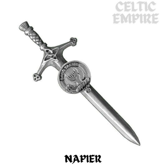 Napier Family Clan Crest Kilt Pin, Scottish Pin
