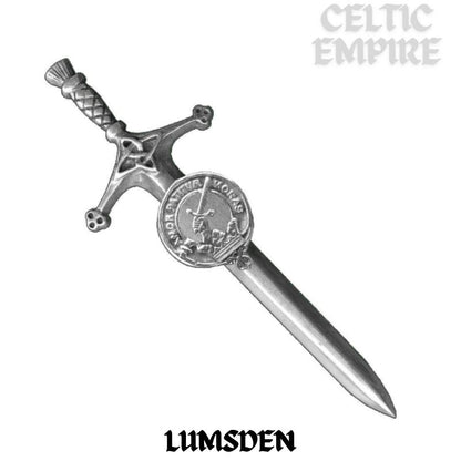Lumsden Family Clan Crest Kilt Pin, Scottish Pin