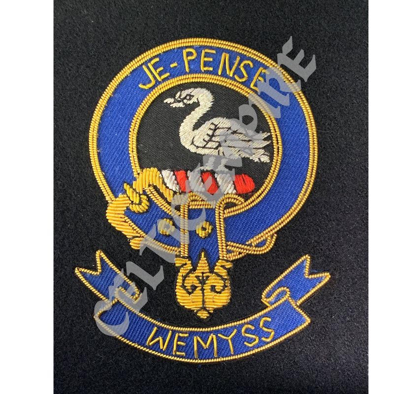 Wemyss Scottish Family Clan Embroidered Crest