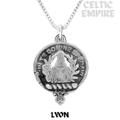 Lyon Family Clan Crest Scottish Pendant