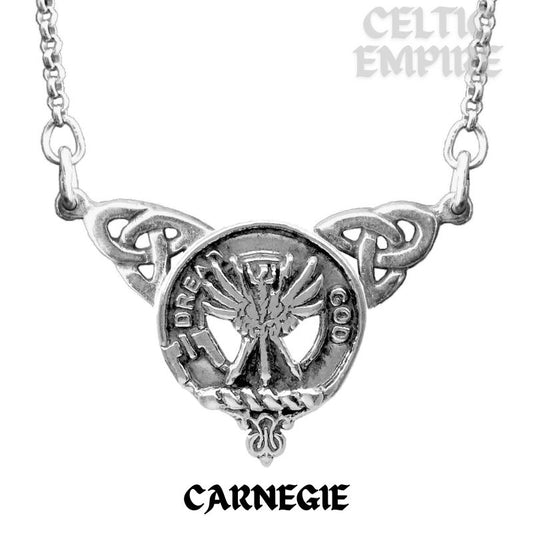 Carnegie Family Clan Crest Double Drop Pendant