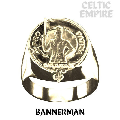 Bannerman Scottish Family Clan Crest Ring