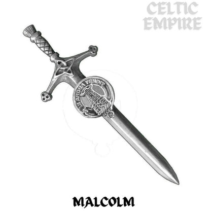 Malcolm Family Clan Crest Kilt Pin, Scottish Pin