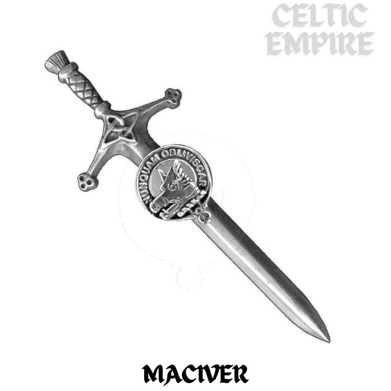 MacIver Family Clan Crest Kilt Pin, Scottish Pin