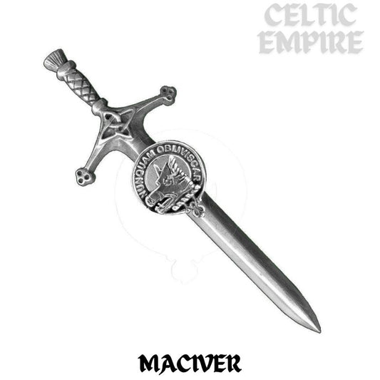 MacIver Family Clan Crest Kilt Pin, Scottish Pin