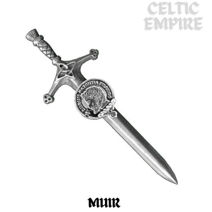 Muir Family Clan Crest Kilt Pin, Scottish Pin