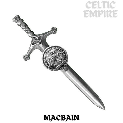 MacBain Family Clan Crest Kilt Pin, Scottish Pin