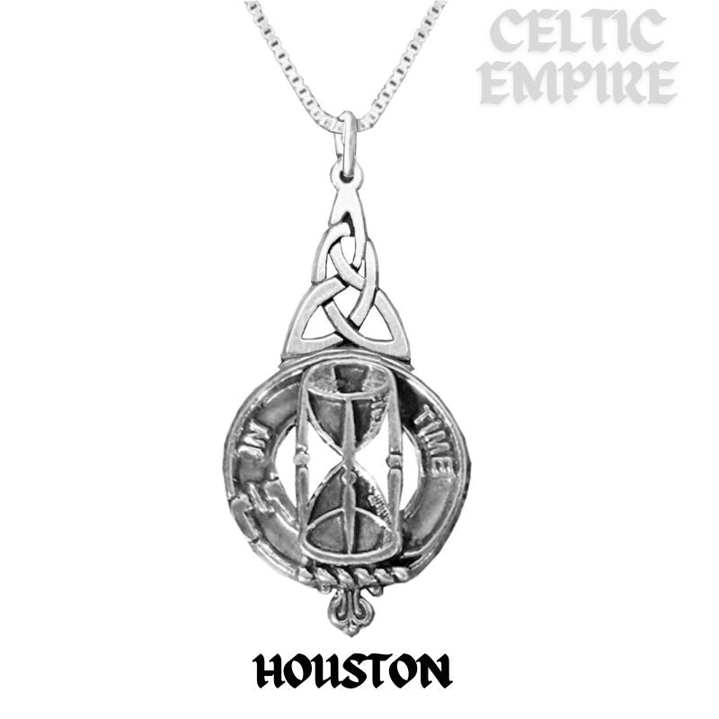 Houston Family Clan Crest Interlace Drop Pendant