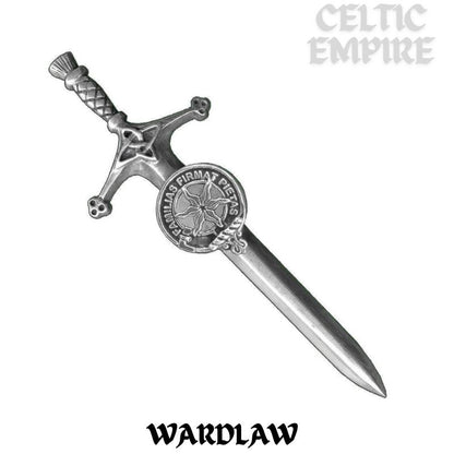Wardlaw Family Clan Crest Kilt Pin, Scottish Pin