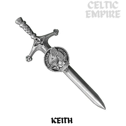 Keith Family Clan Crest Kilt Pin, Scottish Pin