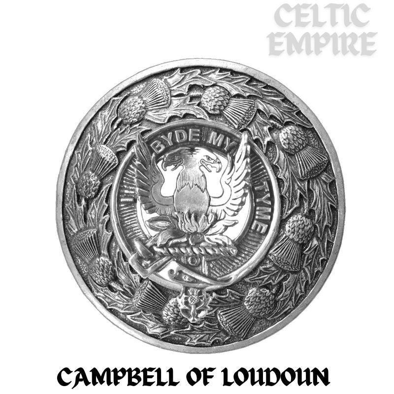 Campbell Loudoun Family Clan Badge Scottish Plaid Brooch