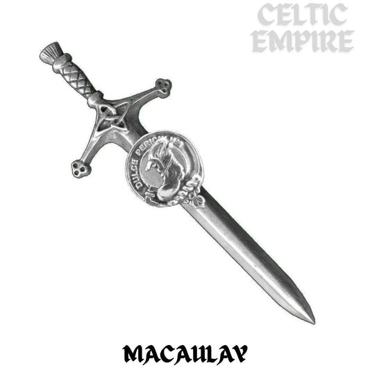 MacAulay Family Clan Crest Kilt Pin, Scottish Pin