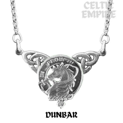 Dunbar Family Clan Crest Double Drop Pendant