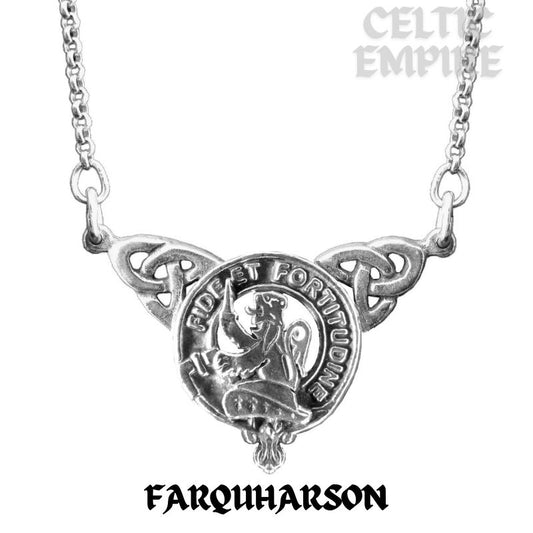 Farquharson Family Clan Crest Double Drop Pendant