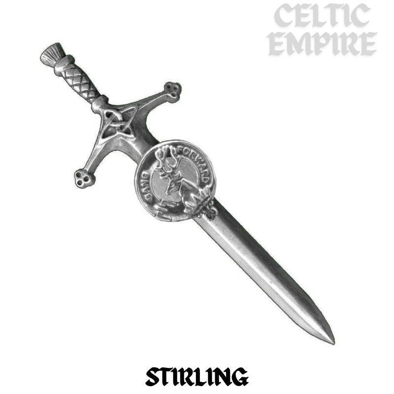 Stirling Family Clan Crest Kilt Pin, Scottish Pin