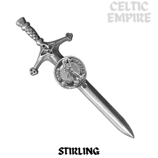 Stirling Family Clan Crest Kilt Pin, Scottish Pin