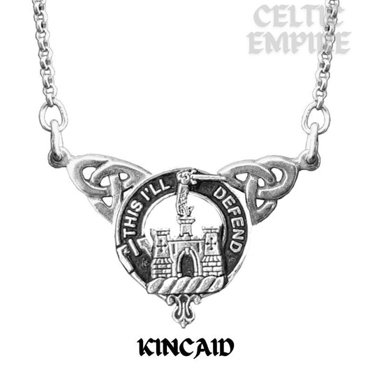 Kincaid Family Clan Crest Double Drop Pendant