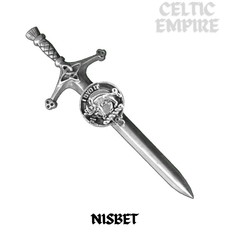 Nisbet Family Clan Crest Kilt Pin, Scottish Pin