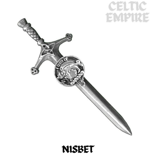 Nisbet Family Clan Crest Kilt Pin, Scottish Pin