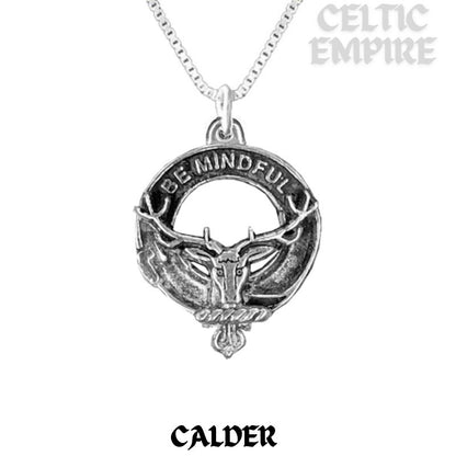 Calder Family Clan Crest Scottish Pendant