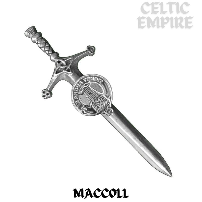 MacColl Family Clan Crest Kilt Pin, Scottish Pin