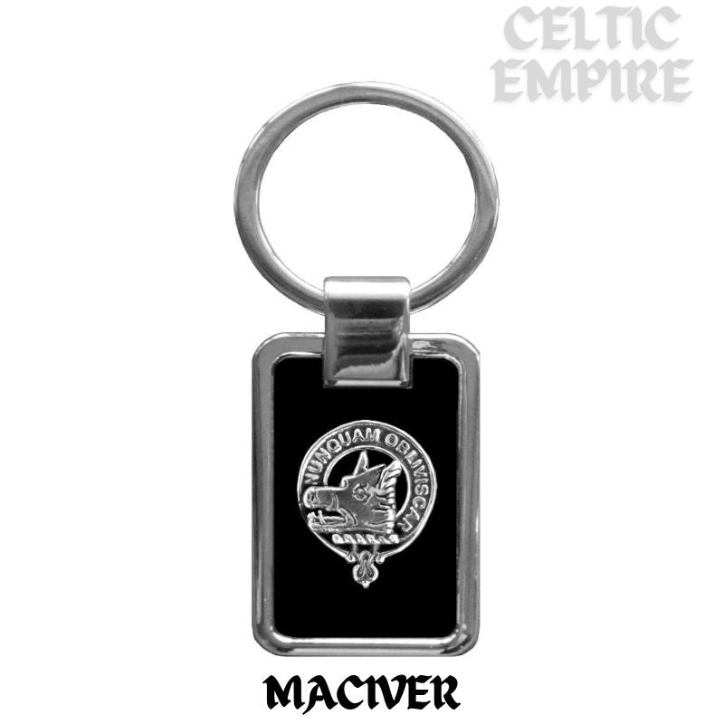 MacIver Family Clan Stainless Steel Key Ring