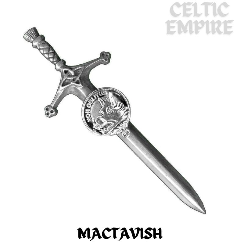 MacTavish Family Clan Crest Kilt Pin, Scottish Pin
