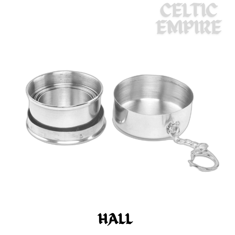 Hall Scottish Family Clan Crest Folding Cup Key Chain