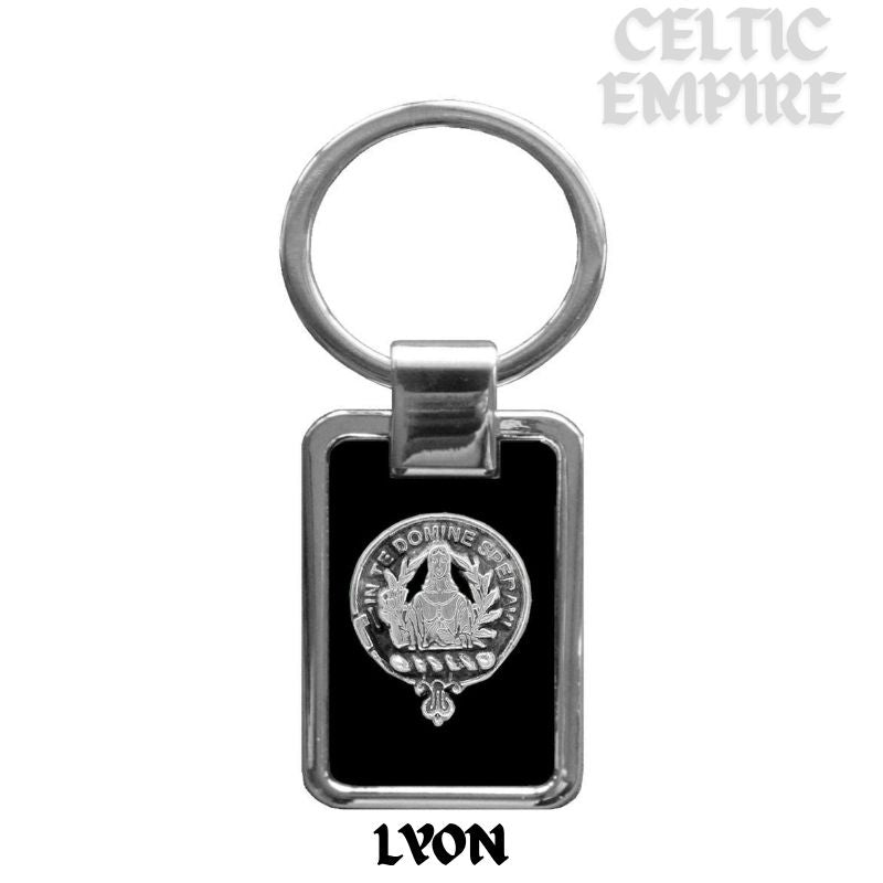 Lyon Family Clan Black Stainless Key Ring