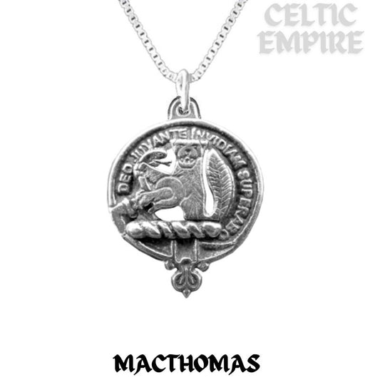 MacThomas Family Clan Crest Scottish Pendant