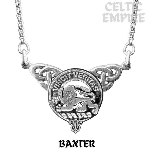 Baxter Family Clan Crest Double Drop Pendant