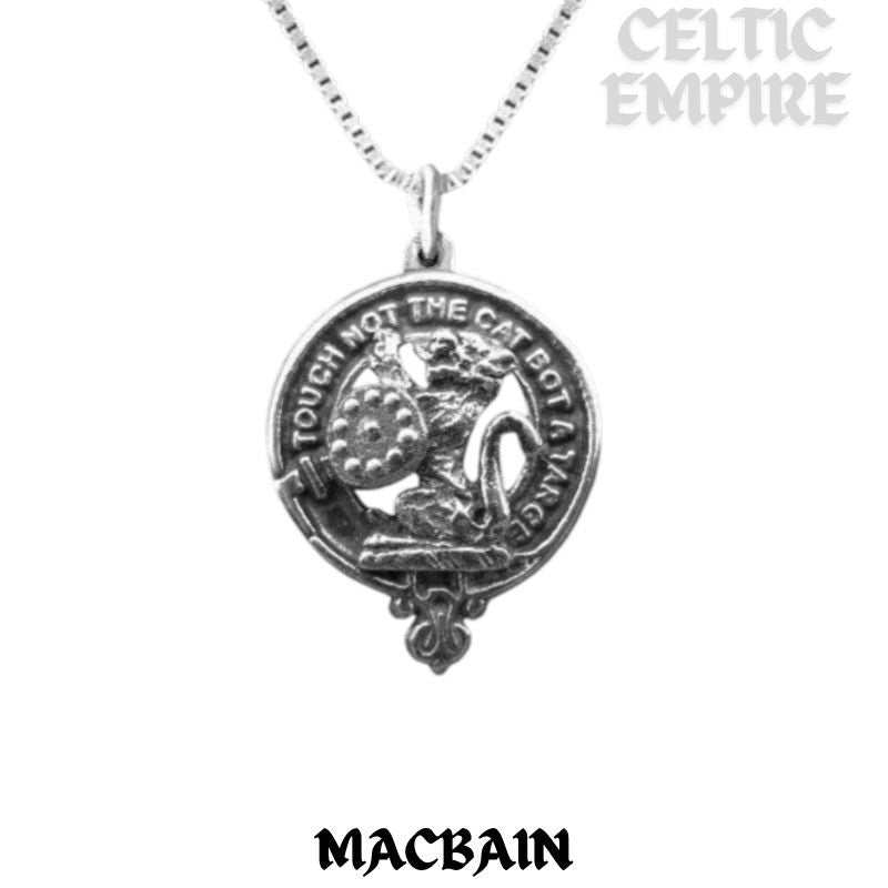 MacBain Family Clan Crest Scottish Pendant