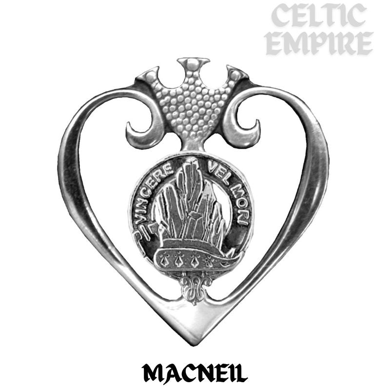 MacNeill Barra Family Clan Crest Luckenbooth Brooch or Pendant