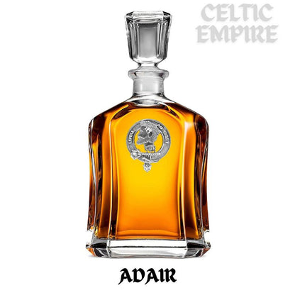 Adair Family Clan Crest Badge Skye Decanter