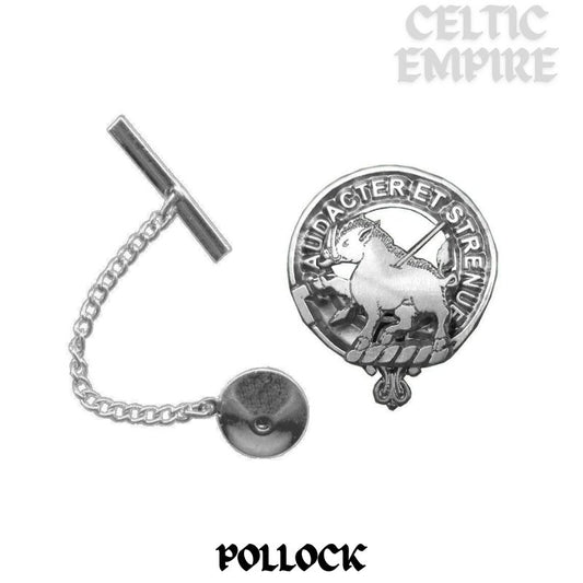 Pollock Family Clan Crest Scottish Tie Tack/ Lapel Pin