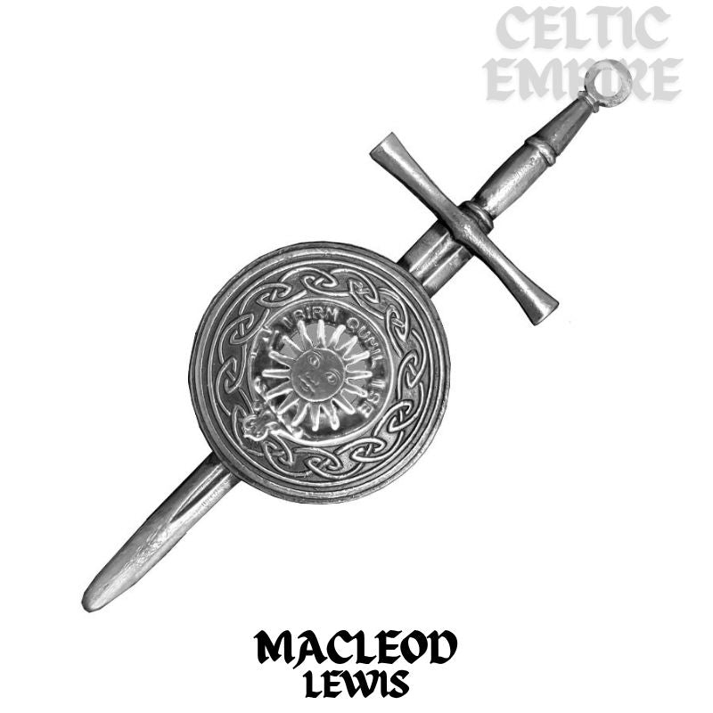 MacLeod (Lewis) Scottish Family Clan Dirk Shield Kilt Pin