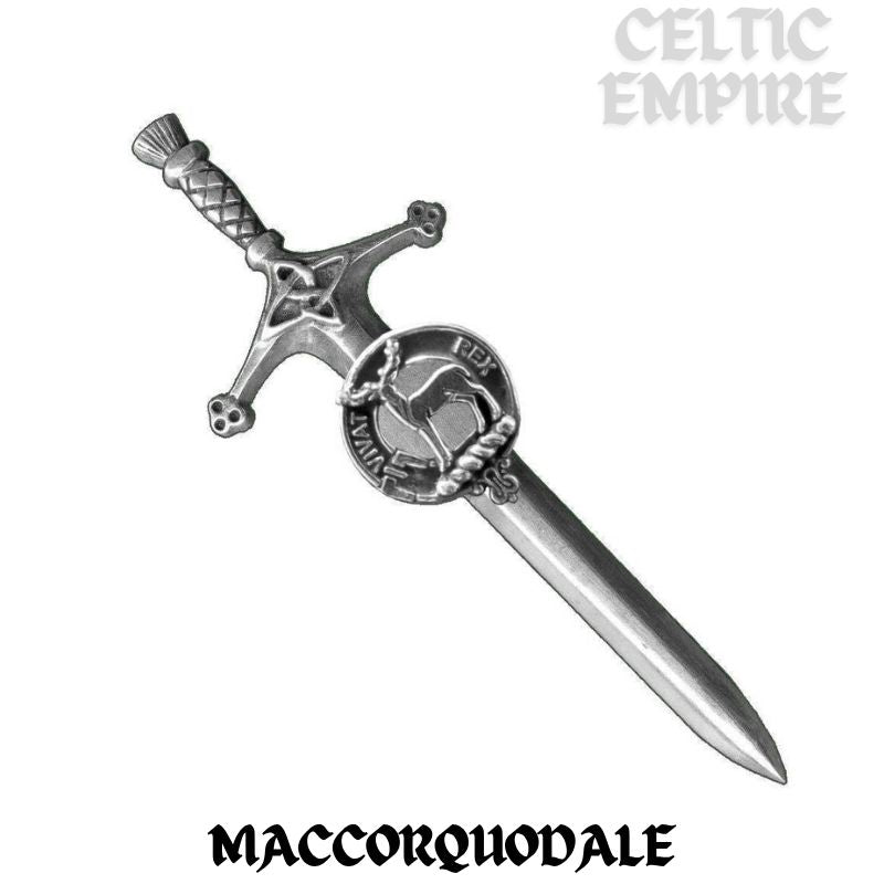 MacCorquodale Family Clan Crest Kilt Pin, Scottish Pin