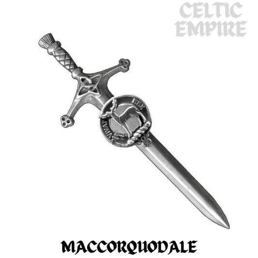 MacCorquodale Family Clan Crest Kilt Pin, Scottish Pin