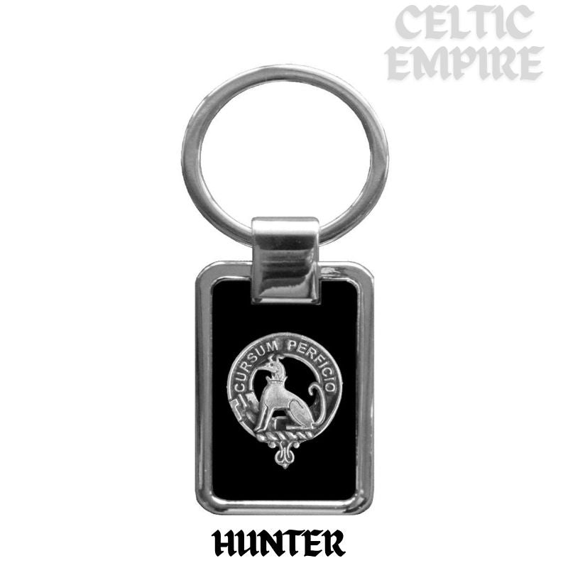Hunter Family Clan Black Stainless Key Ring