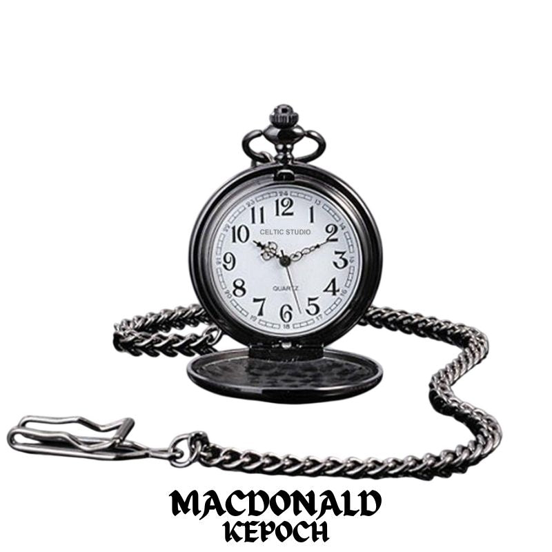 MacDonald Keppock Scottish Family Clan Crest Pocket Watch