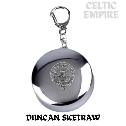 Duncan Sketraw Scottish Family Clan Crest Folding Cup Key Chain